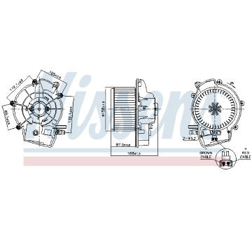 vnitřní ventilátor NISSENS 87606