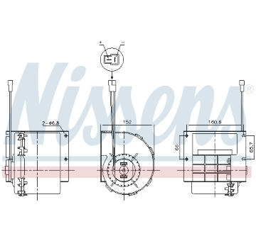 vnitřní ventilátor NISSENS 87613