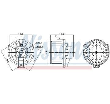 vnitřní ventilátor NISSENS 87620