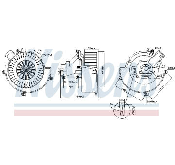 vnitřní ventilátor NISSENS 87624