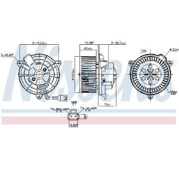 vnitřní ventilátor NISSENS 87649