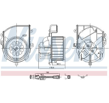 vnitřní ventilátor NISSENS 87651