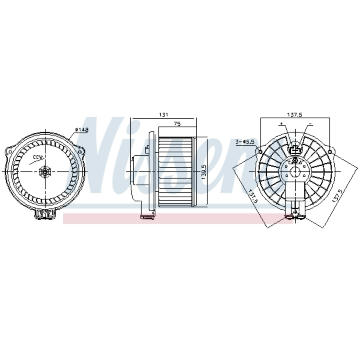 vnitřní ventilátor NISSENS 87717