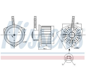 vnitřní ventilátor NISSENS 87756