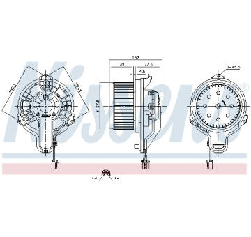 Vnútorný ventilátor NISSENS 87867