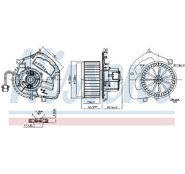 vnitřní ventilátor NISSENS 87878
