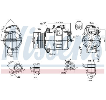 Kompresor, klimatizace NISSENS 890012