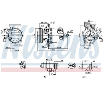 Kompresor, klimatizace NISSENS 890053