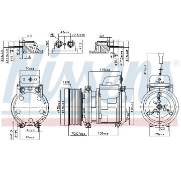 Kompresor, klimatizace NISSENS 890331