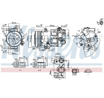 Kompresor, klimatizace NISSENS 890420