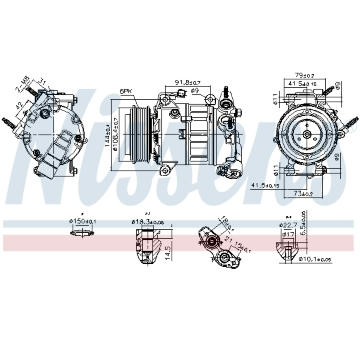 Kompresor, klimatizace NISSENS 890589