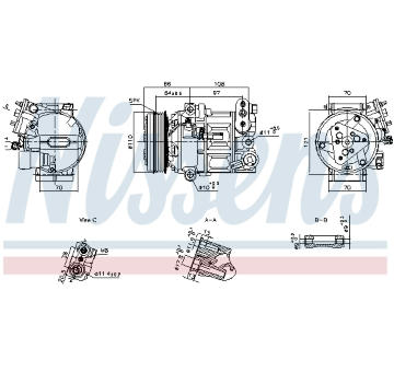 Kompresor, klimatizace NISSENS 890591