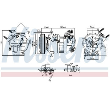 Kompresor, klimatizace NISSENS 890594