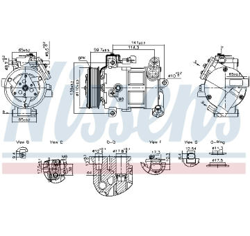 Kompresor, klimatizace NISSENS 890596