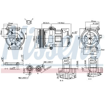 Kompresor, klimatizace NISSENS 890698