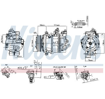 Kompresor, klimatizace NISSENS 890754