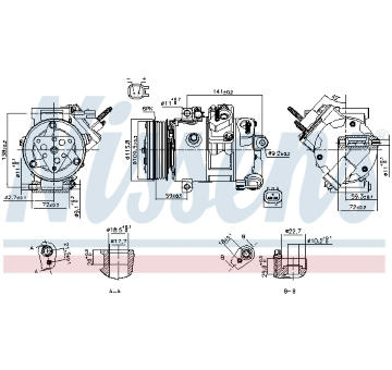 Kompresor, klimatizace NISSENS 890772