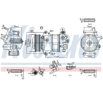 Kompresor, klimatizace NISSENS 890786