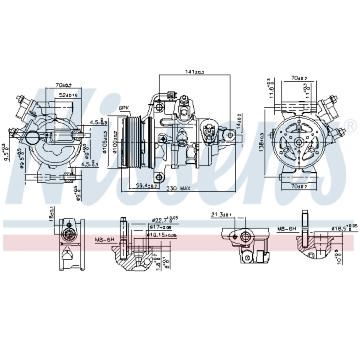 Kompresor, klimatizace NISSENS 890787