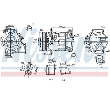 Kompresor, klimatizace NISSENS 890801