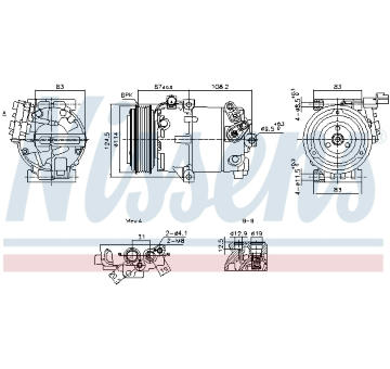 Kompresor, klimatizace NISSENS 890897