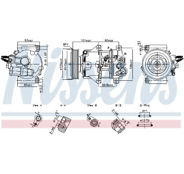 Kompresor, klimatizace NISSENS 890898