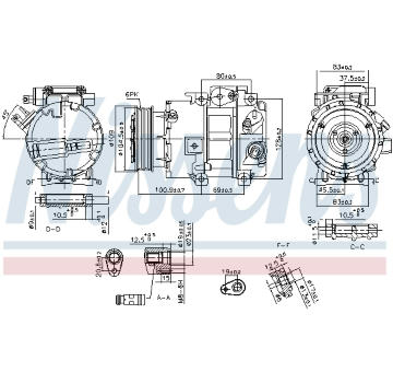 Kompresor, klimatizace NISSENS 890915
