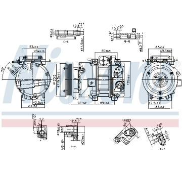 Kompresor, klimatizace NISSENS 890917