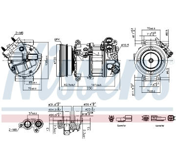 Kompresor, klimatizace NISSENS 891004