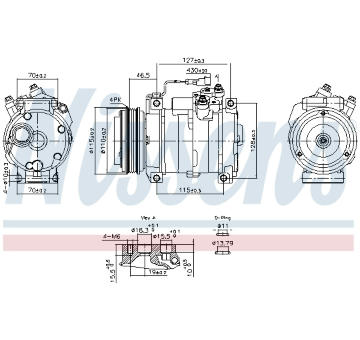 Kompresor, klimatizace NISSENS 891005