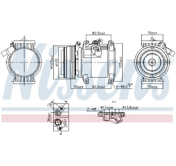 Kompresor, klimatizace NISSENS 891011