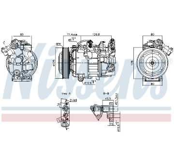 Kompresor, klimatizace NISSENS 891043