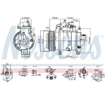 Kompresor, klimatizace NISSENS 891044