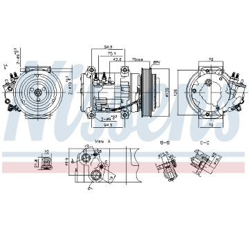 Kompresor, klimatizace NISSENS 891052