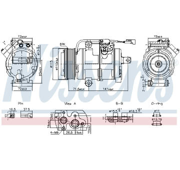 Kompresor, klimatizace NISSENS 891060