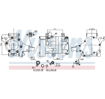 Kompresor, klimatizace NISSENS 891065