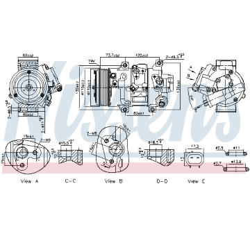 Kompresor, klimatizace NISSENS 891069