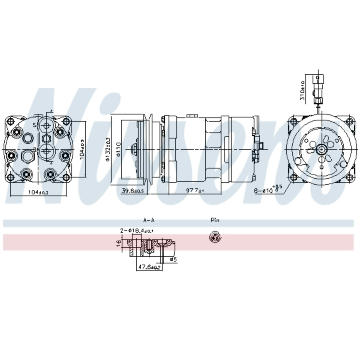 Kompresor, klimatizace NISSENS 891098