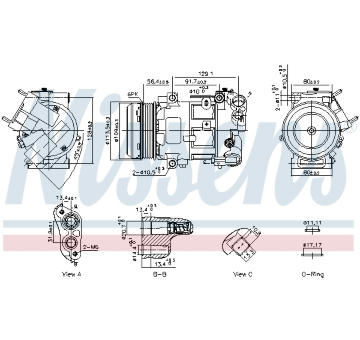 Kompresor, klimatizace NISSENS 891103