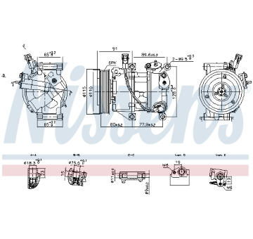 Kompresor, klimatizace NISSENS 891114