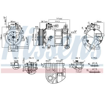 Kompresor, klimatizace NISSENS 891186