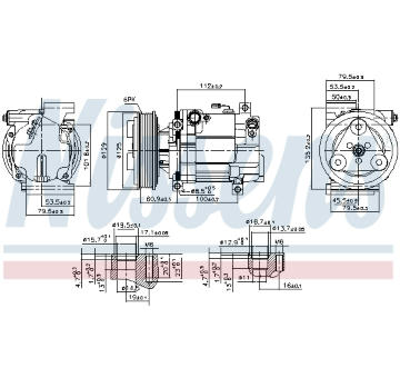 Kompresor, klimatizace NISSENS 89549