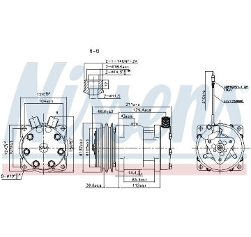 Kompresor, klimatizace NISSENS 89849