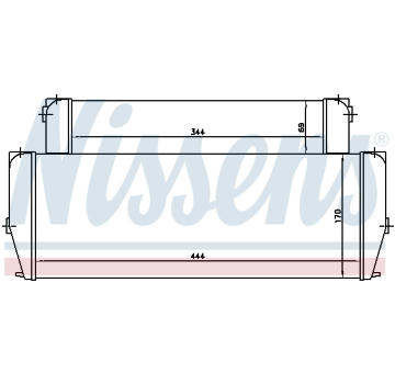 Olejový chladič, motorový olej NISSENS 90587