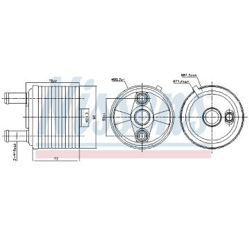 Chladič oleje, automatická převodovka NISSENS 91267