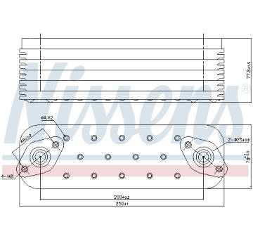 Olejový chladič, motorový olej NISSENS 91465