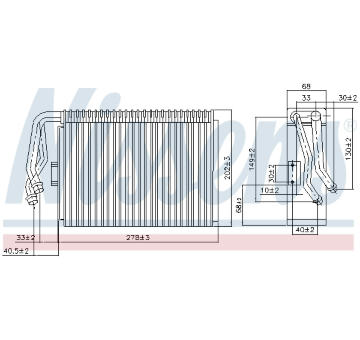 Výparník, klimatizace NISSENS 92097