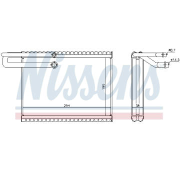 Výparník klimatizácie NISSENS 92323