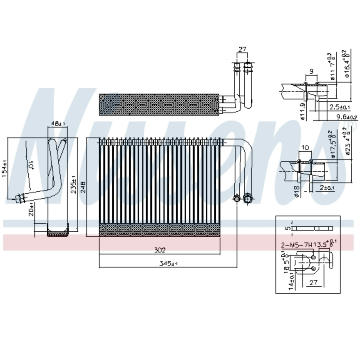 Výparník, klimatizace NISSENS 92327