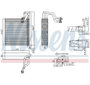 Výparník, klimatizace NISSENS 92336
